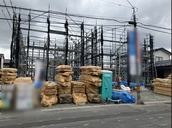 八戸市江陽、新築一戸建ての外観画像です