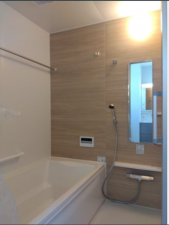 三沢市南町、新築一戸建ての風呂画像です