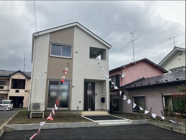 十和田市穂並町、新築一戸建ての外観画像です