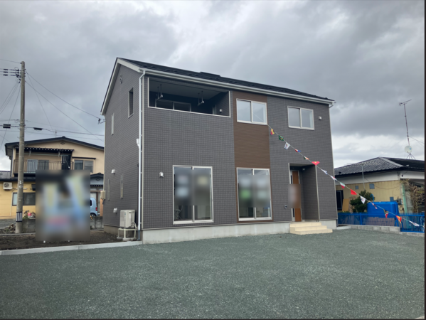 十和田市東十四番町、新築一戸建ての外観画像です