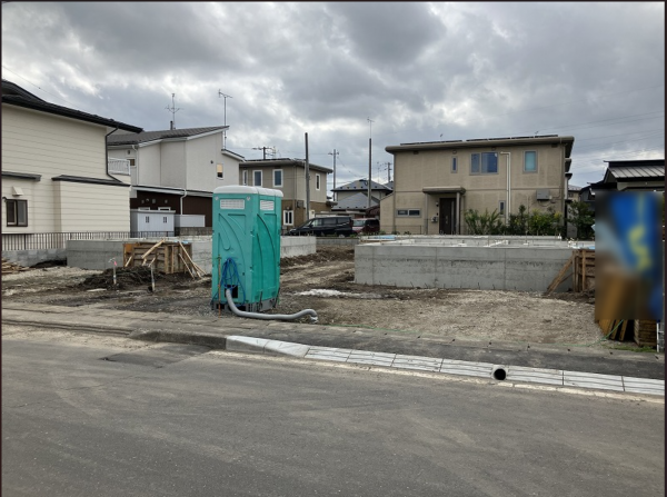 八戸市長苗代、新築一戸建ての外観画像です