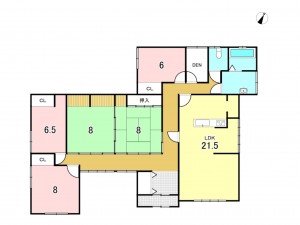 八戸市大字市川町、中古一戸建ての間取り画像です