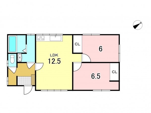 八戸市大字沢里、中古一戸建ての間取り画像です