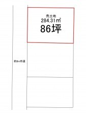 八戸市東白山台、土地の間取り画像です