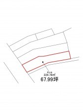 八戸市大字鍛冶町、土地の間取り画像です