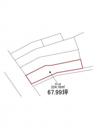 八戸市大字鍛冶町、土地の間取り画像です