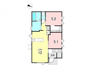 八戸市多賀台、中古一戸建ての間取り画像です