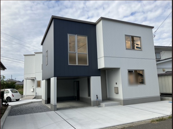 八戸市長苗代、新築一戸建ての外観画像です