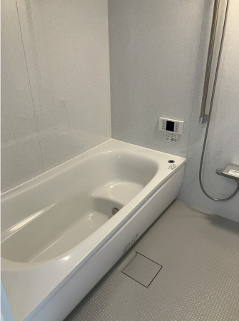 八戸市長苗代、新築一戸建ての風呂画像です