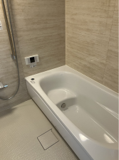 八戸市長苗代、新築一戸建ての風呂画像です