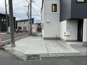 八戸市白銀、新築一戸建ての外観画像です