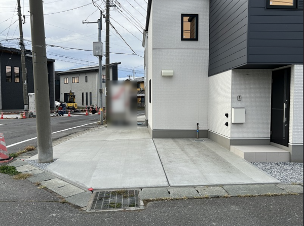 八戸市白銀、新築一戸建ての外観画像です