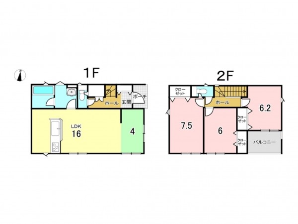 八戸市大字石堂、新築一戸建ての間取り画像です