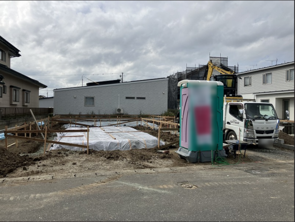 八戸市大字石堂、新築一戸建ての外観画像です