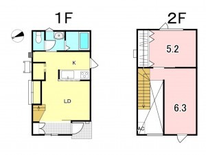 八戸市大字大久保、新築一戸建ての間取り画像です