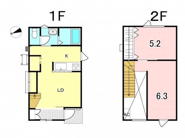 八戸市大字大久保、新築一戸建ての間取り画像です