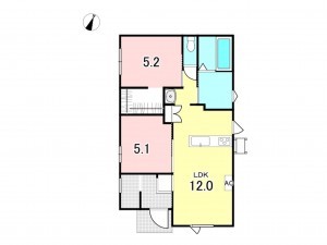 八戸市長者、新築一戸建ての間取り画像です