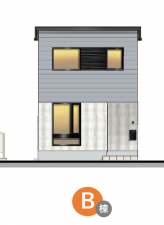 八戸市長者、新築一戸建ての完成予想図（外観）画像です