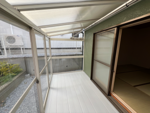 八戸市大字湊町、中古一戸建てのバルコニー画像です