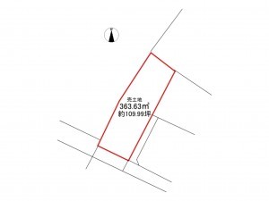 八戸市大字根城、土地の間取り画像です