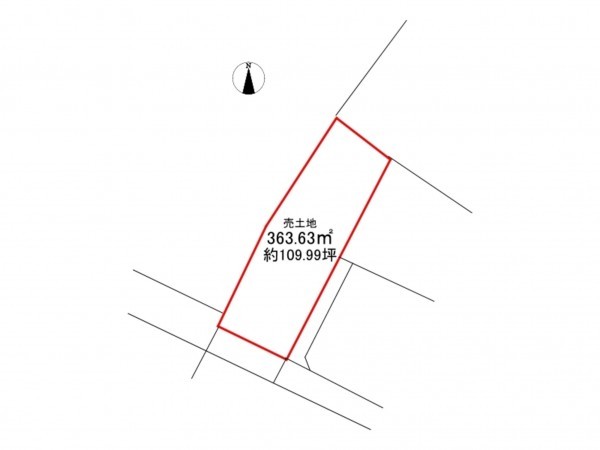八戸市大字根城、土地の間取り画像です
