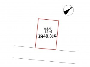 八戸市大字尻内町、土地の間取り画像です