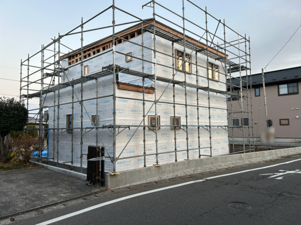 八戸市旭ケ丘、新築一戸建ての外観画像です