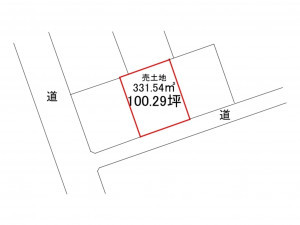 三戸郡南部町大字福田、土地の間取り画像です