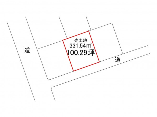 三戸郡南部町大字福田、土地の間取り画像です