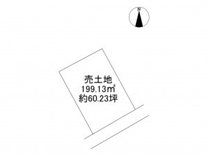 八戸市大字市川町、土地の間取り画像です