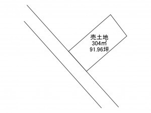 八戸市鮫町、土地の間取り画像です