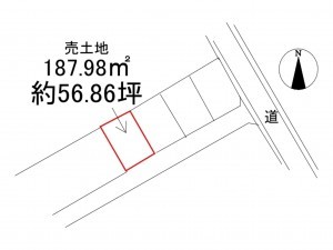 八戸市大字尻内町、土地の間取り画像です