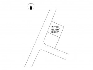 八戸市大字妙、土地の間取り画像です
