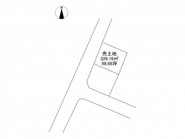 八戸市大字妙、土地の間取り画像です