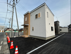 八戸市大字長苗代、新築一戸建ての外観画像です
