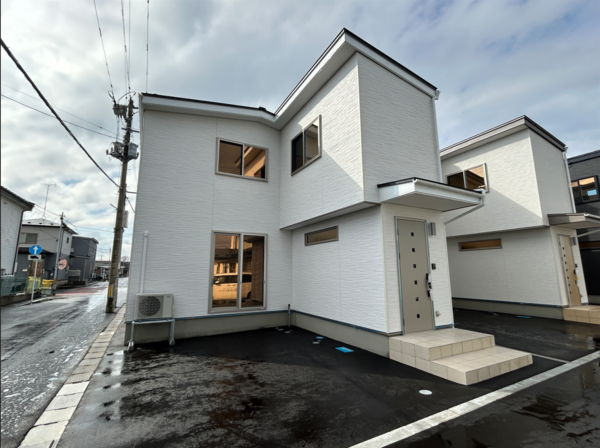 八戸市沼館、新築一戸建ての外観画像です