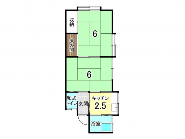 八戸市大字長苗代、収益物件/アパートの間取り画像です