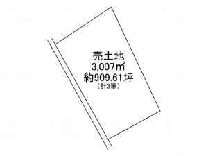 八戸市大字市川町、土地の間取り画像です