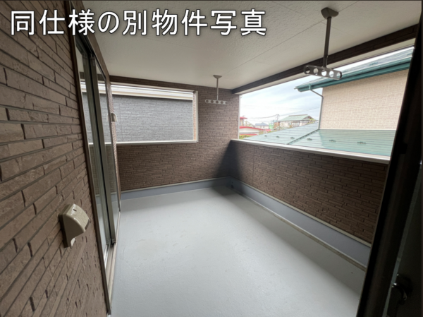 八戸市大字白銀町、新築一戸建てのバルコニー画像です