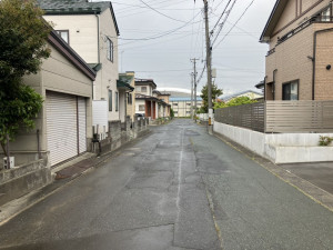 八戸市下長、新築一戸建ての前面道路を含む現地写真画像です