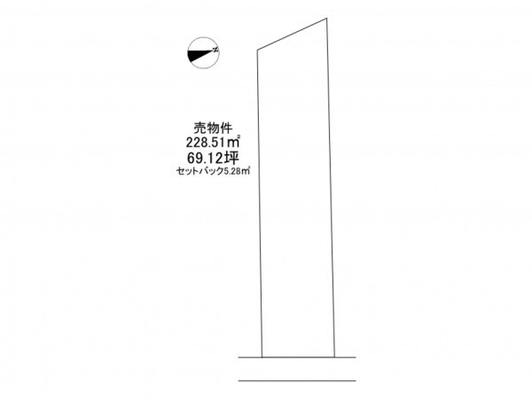 八戸市吹上、土地の間取り画像です