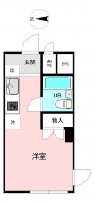 江東区大島、マンションの間取り画像です