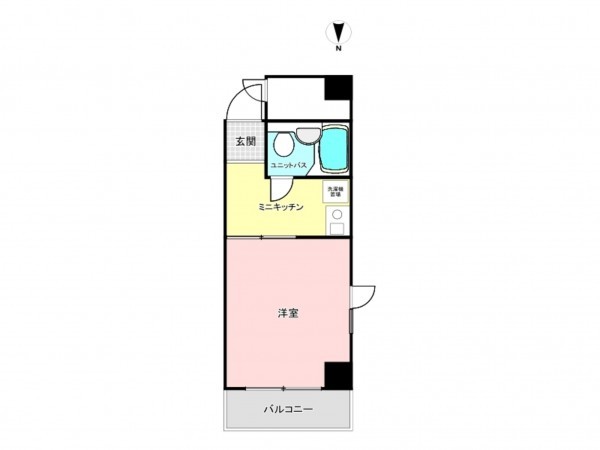 江東区東陽、マンションの間取り画像です