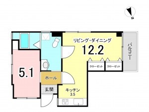 江東区南砂、マンションの間取り画像です