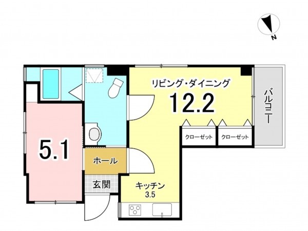 江東区南砂、マンションの間取り画像です