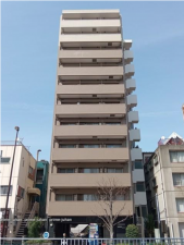 江東区亀戸、マンションの外観画像です