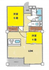 江東区南砂、マンションの間取り画像です