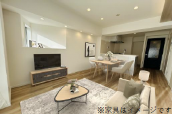 江東区南砂、マンションの居間画像です