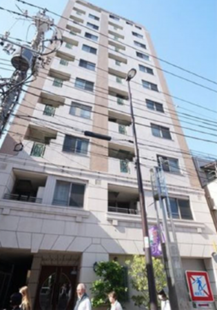 江東区亀戸、マンションの外観画像です