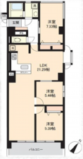 江東区南砂、マンションの間取り画像です